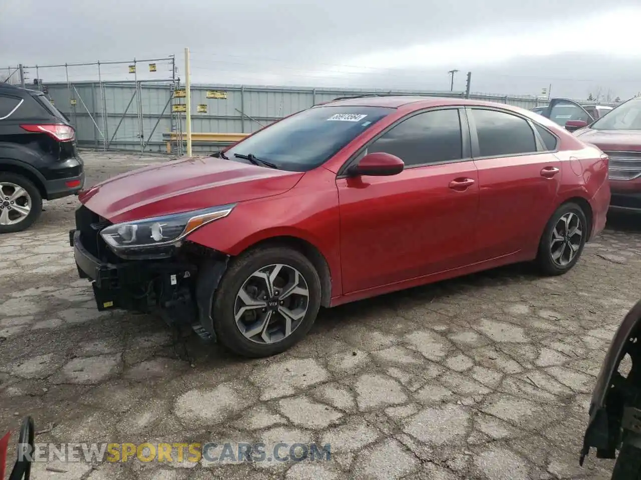 1 Photograph of a damaged car 3KPF24AD4LE155448 KIA FORTE 2020