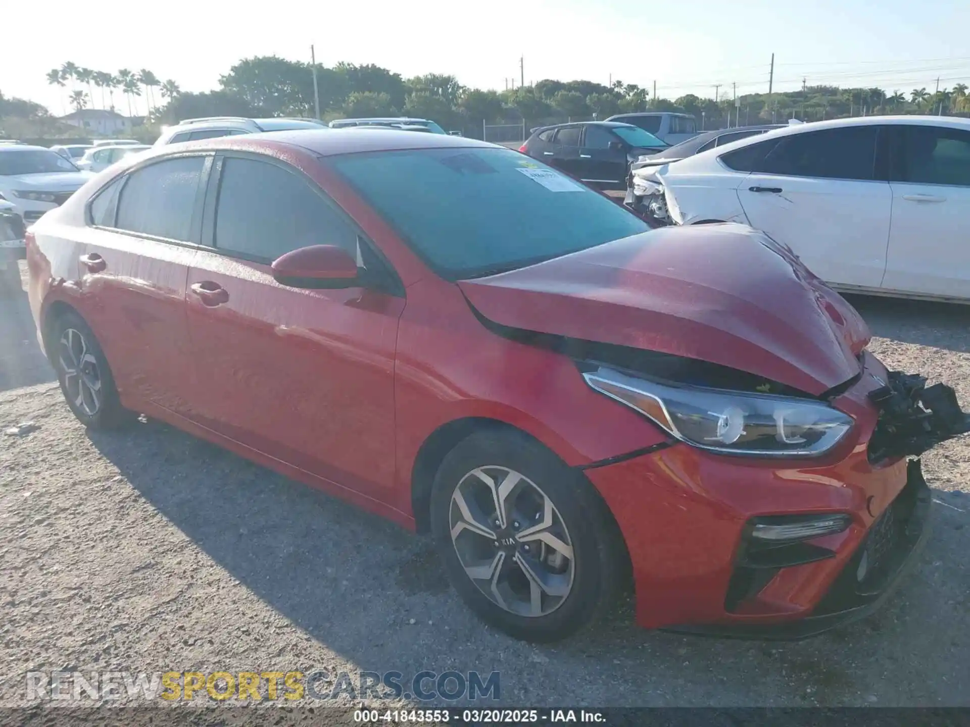 1 fotografías del automóvil dañado 3KPF24AD8LE212962 KIA FORTE 2020