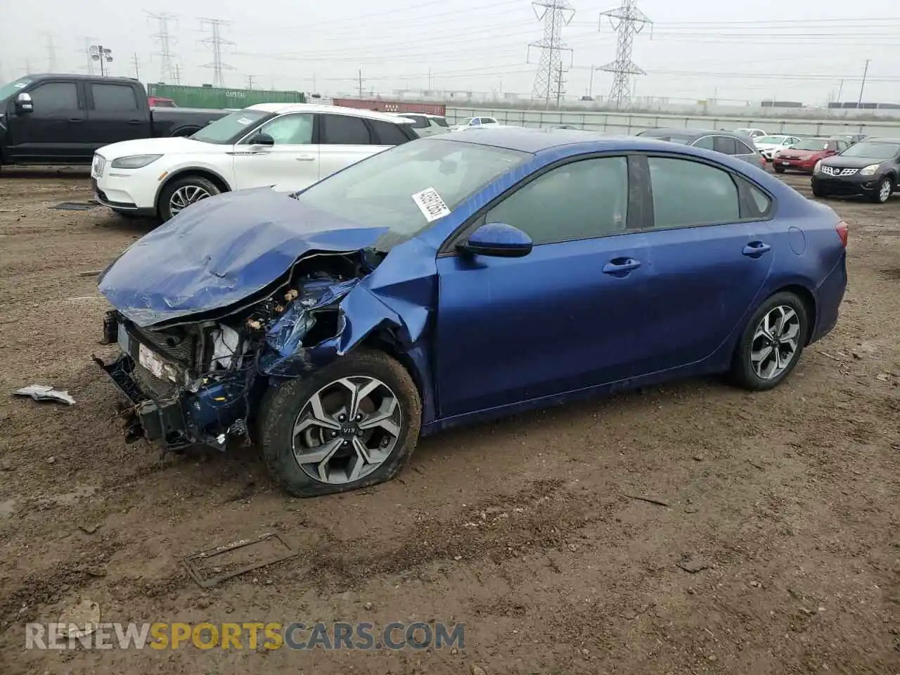 1 Photograph of a damaged car 3KPF24AD9LE255383 KIA FORTE 2020