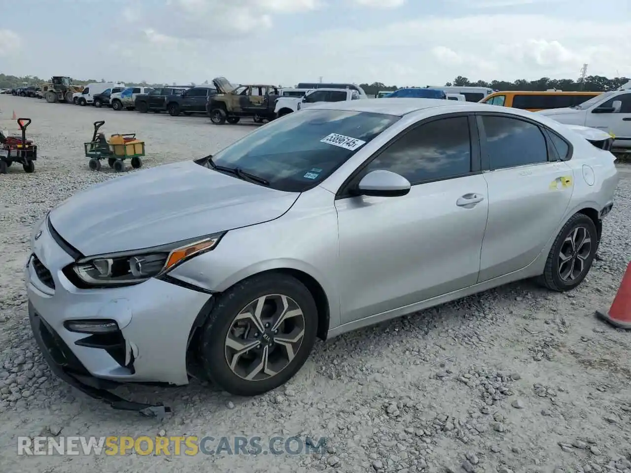 1 Photograph of a damaged car 3KPF24ADXLE149623 KIA FORTE 2020