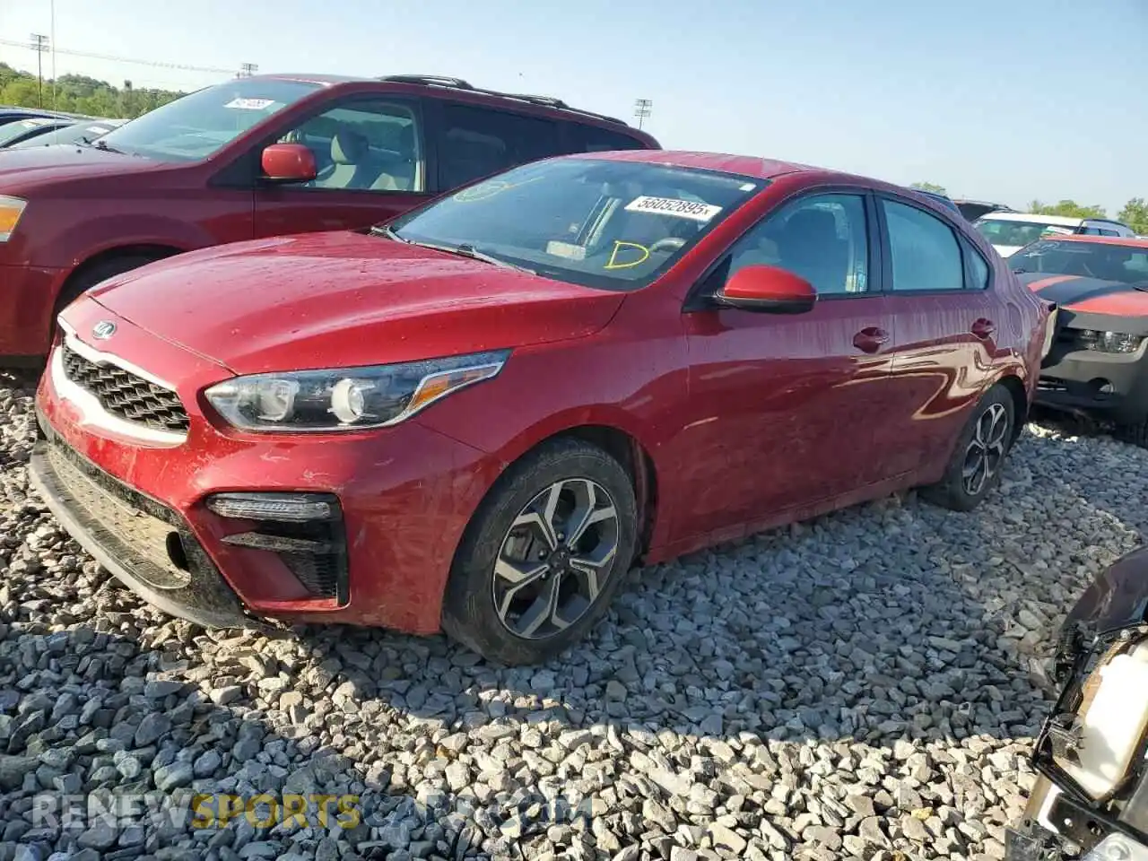 1 Photograph of a damaged car 3KPF24ADXLE260625 KIA FORTE 2020