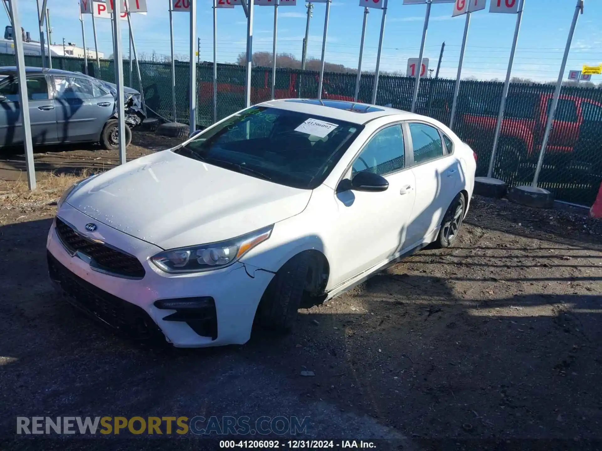 2 Photograph of a damaged car 3KPF34AD0LE152043 KIA FORTE 2020