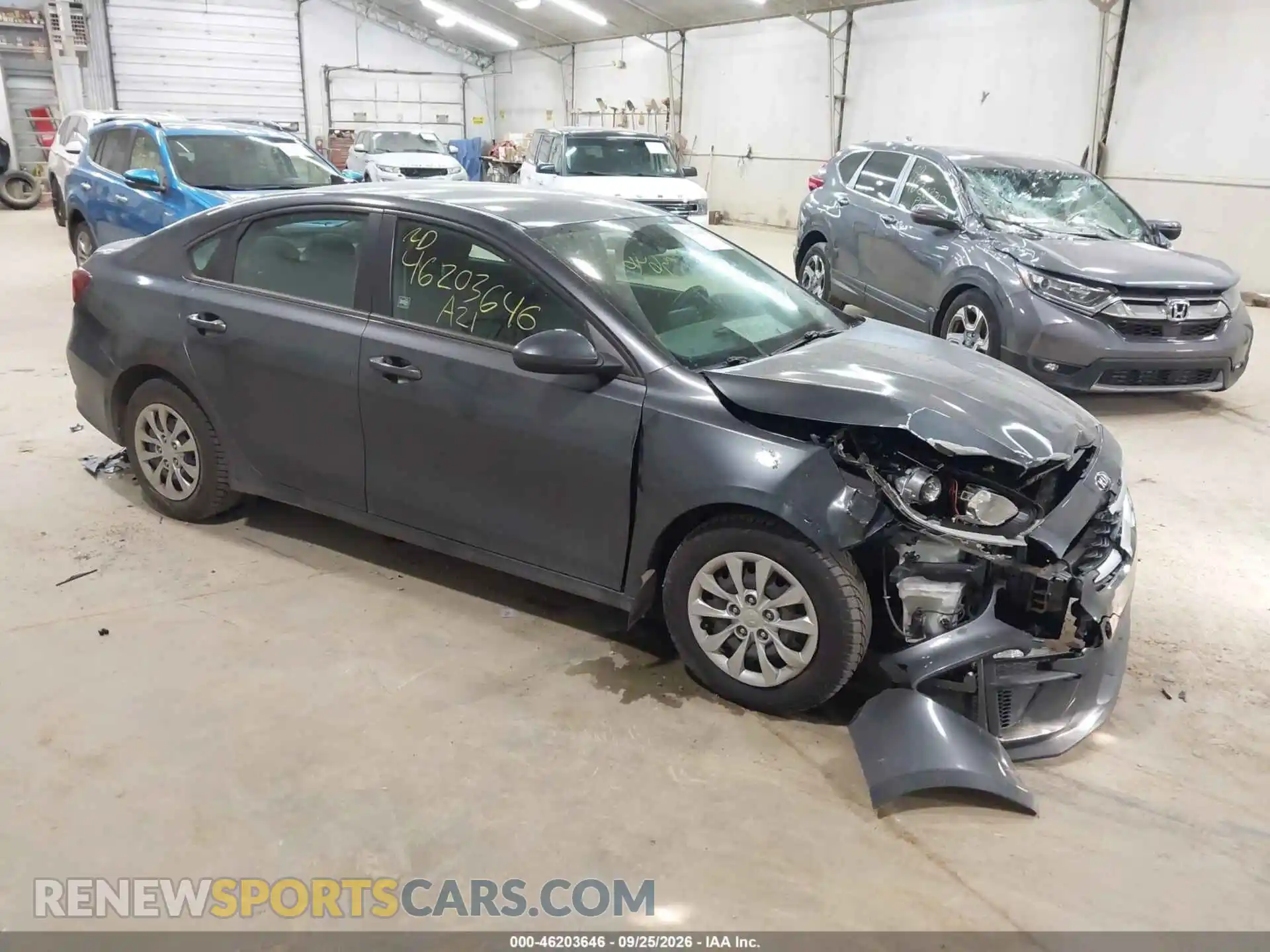 1 Photograph of a damaged car 3KPF24AD0ME299015 KIA FORTE 2021