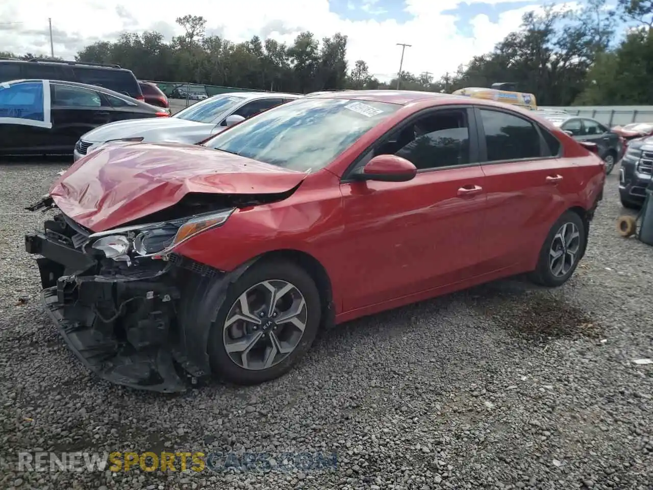 1 Photograph of a damaged car 3KPF24AD0ME319943 KIA FORTE 2021