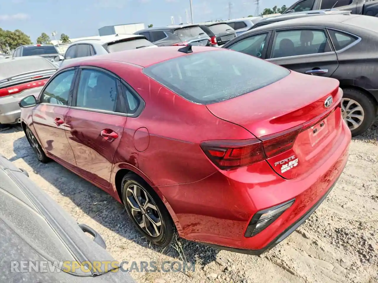 2 fotografías del automóvil dañado 3KPF24AD0ME340095 KIA FORTE 2021