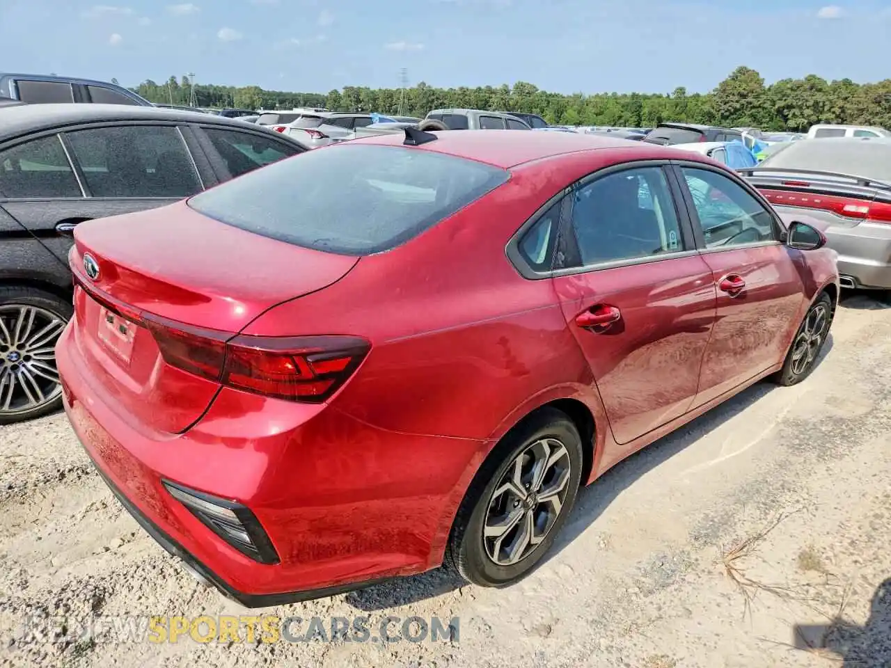 3 fotografías del automóvil dañado 3KPF24AD0ME340095 KIA FORTE 2021