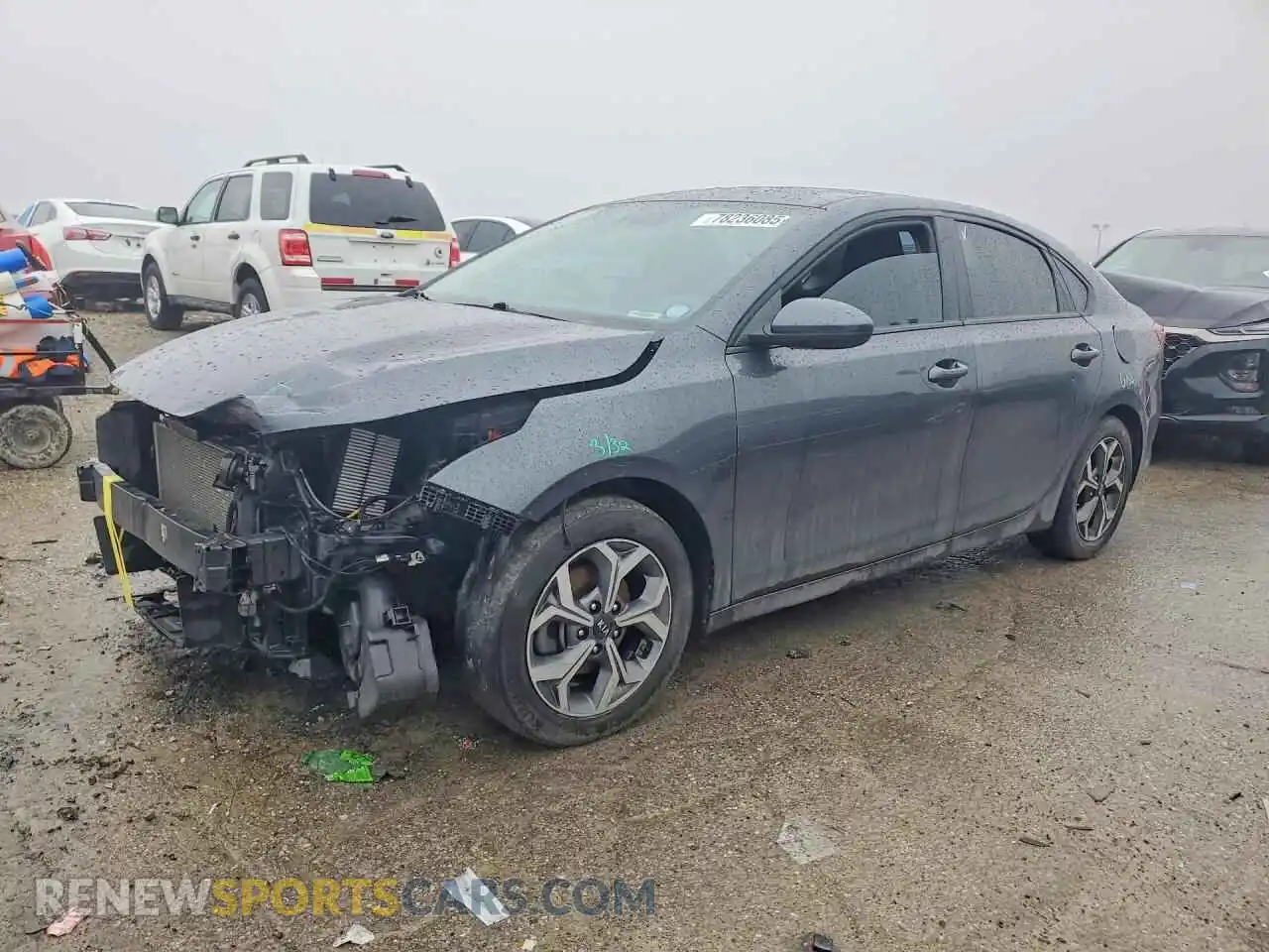 1 Photograph of a damaged car 3KPF24AD0ME360864 KIA FORTE 2021
