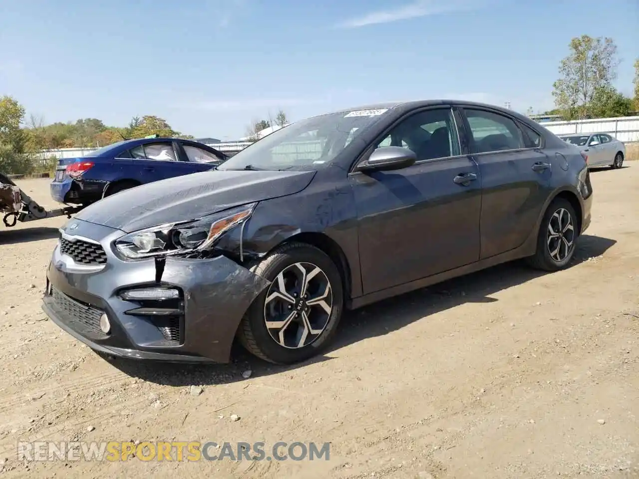 1 Photograph of a damaged car 3KPF24AD0ME390883 KIA FORTE 2021