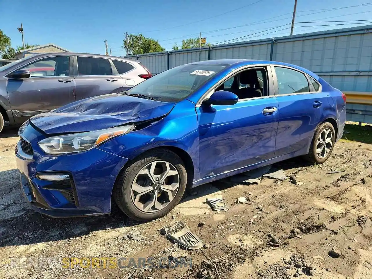 1 Photograph of a damaged car 3KPF24AD0ME412204 KIA FORTE 2021