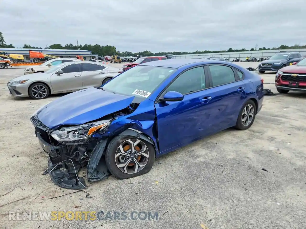 1 Photograph of a damaged car 3KPF24AD1ME266606 KIA FORTE 2021