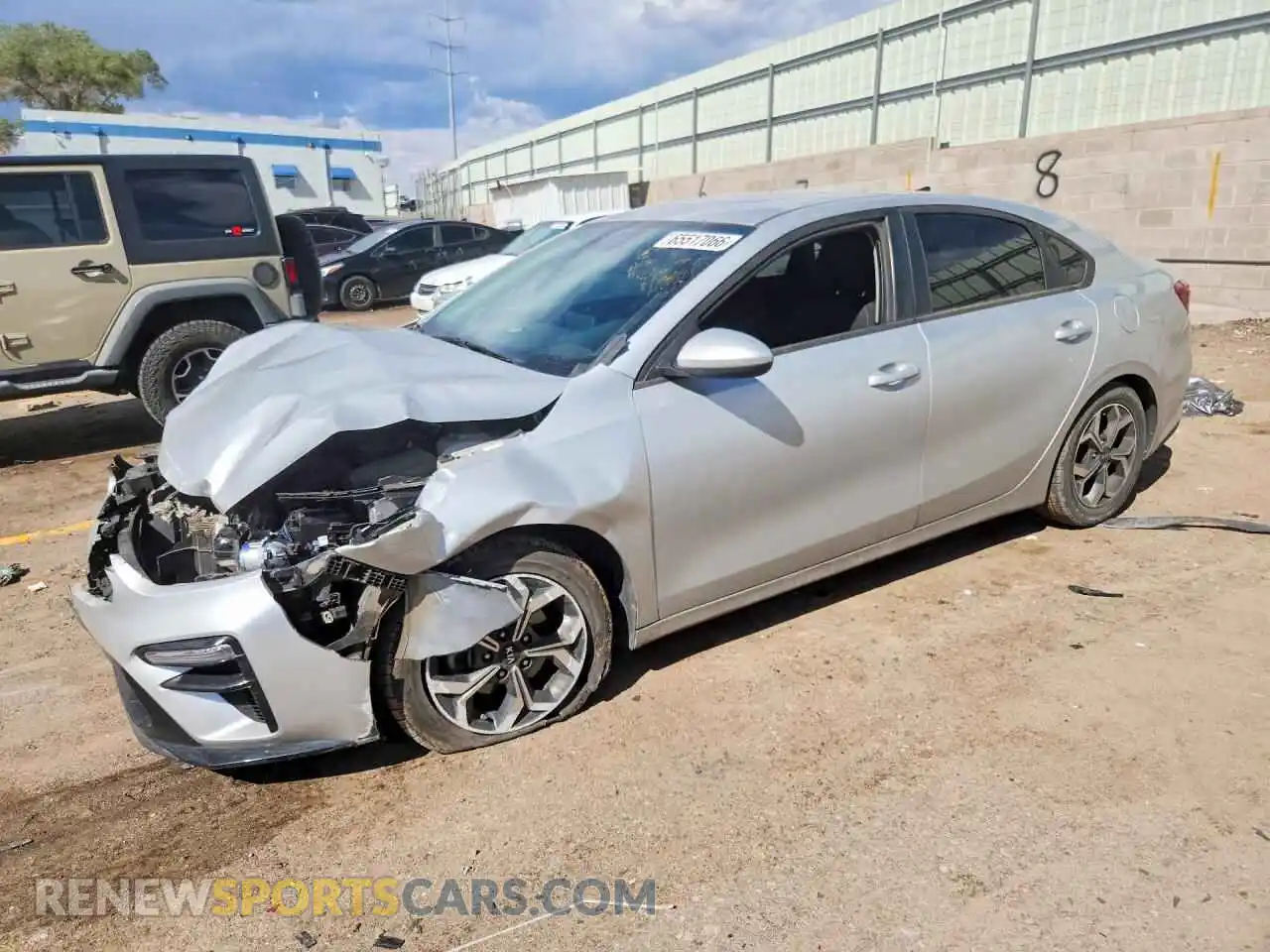 1 Photograph of a damaged car 3KPF24AD1ME350103 KIA FORTE 2021