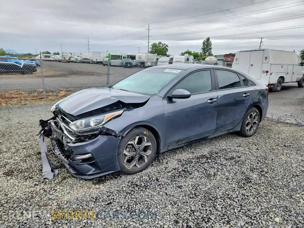 1 Photograph of a damaged car 3KPF24AD1ME355057 KIA FORTE 2021