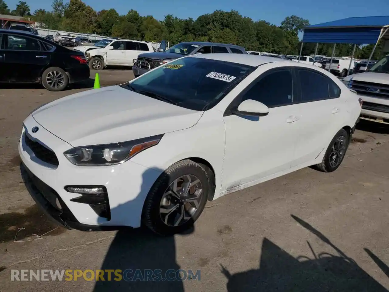 1 Photograph of a damaged car 3KPF24AD2ME281423 KIA FORTE 2021