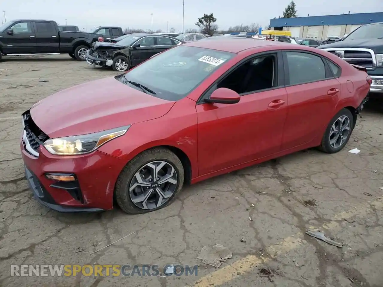 1 Photograph of a damaged car 3KPF24AD2ME291496 KIA FORTE 2021