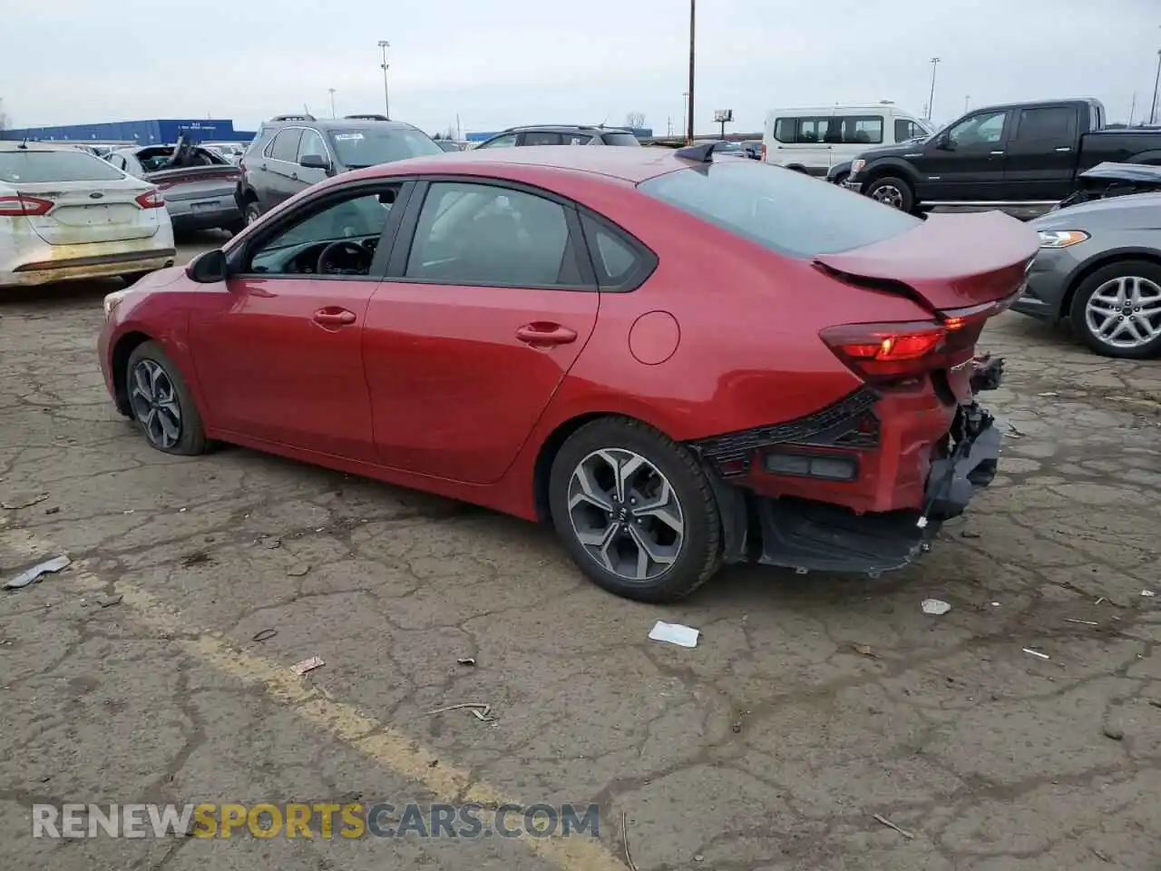 2 Photograph of a damaged car 3KPF24AD2ME291496 KIA FORTE 2021