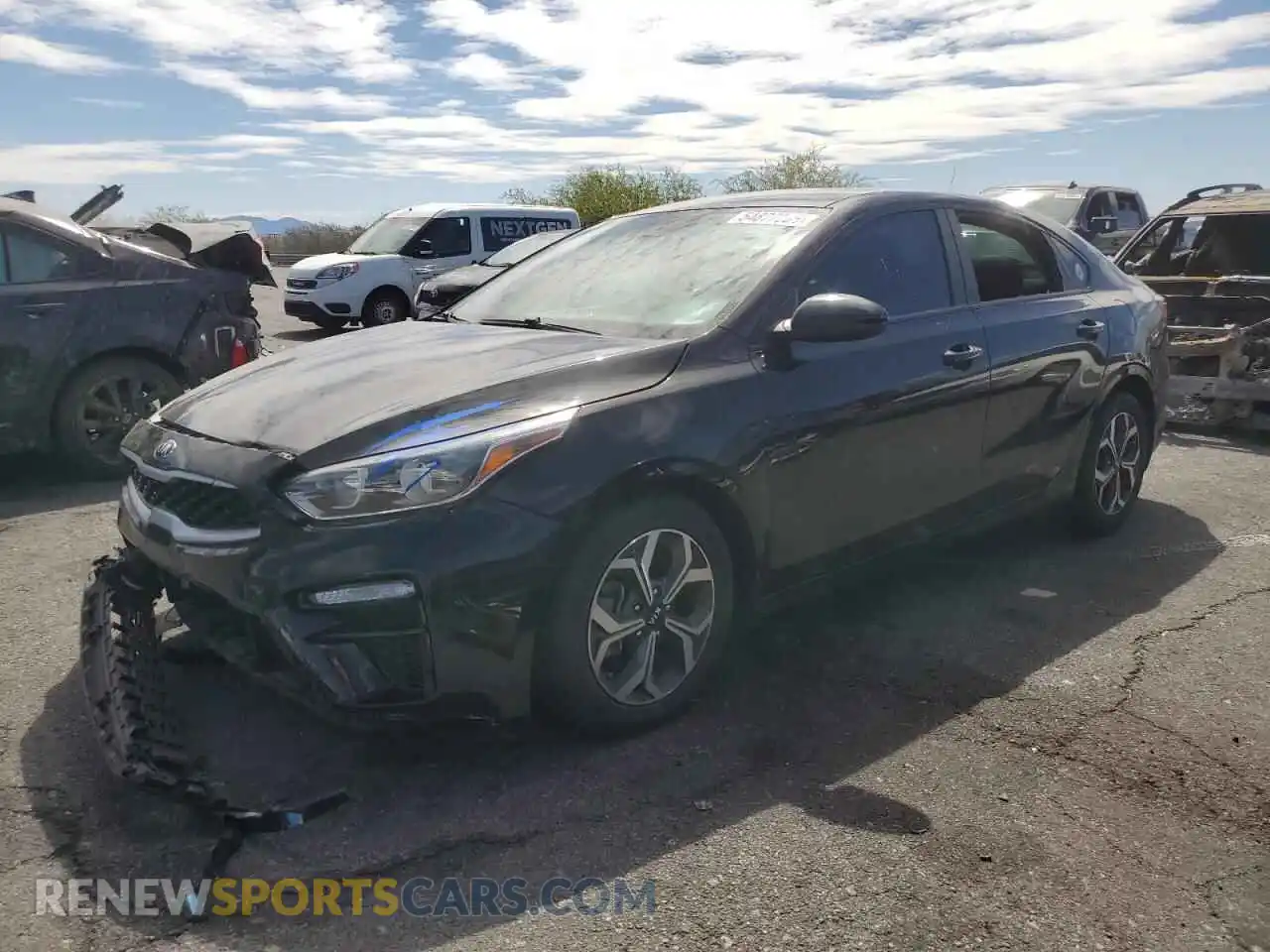 1 Photograph of a damaged car 3KPF24AD2ME306384 KIA FORTE 2021