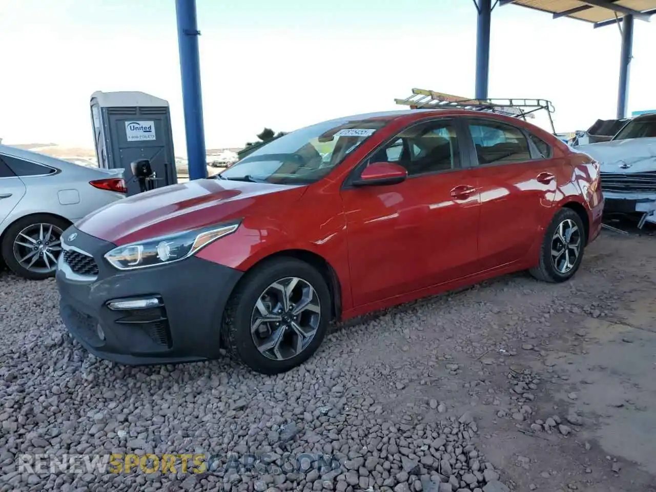 1 Photograph of a damaged car 3KPF24AD2ME306594 KIA FORTE 2021