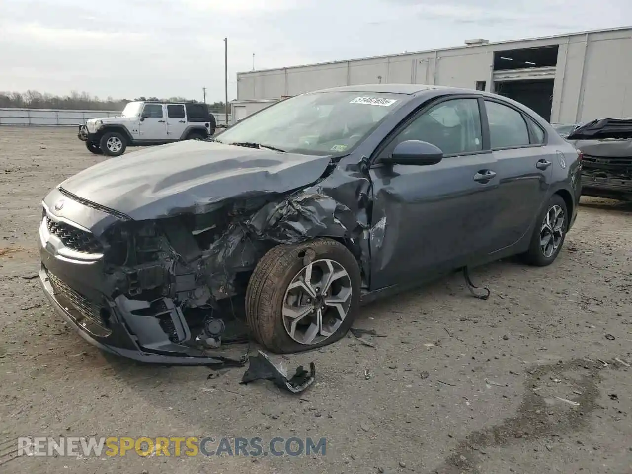 1 Photograph of a damaged car 3KPF24AD2ME313464 KIA FORTE 2021