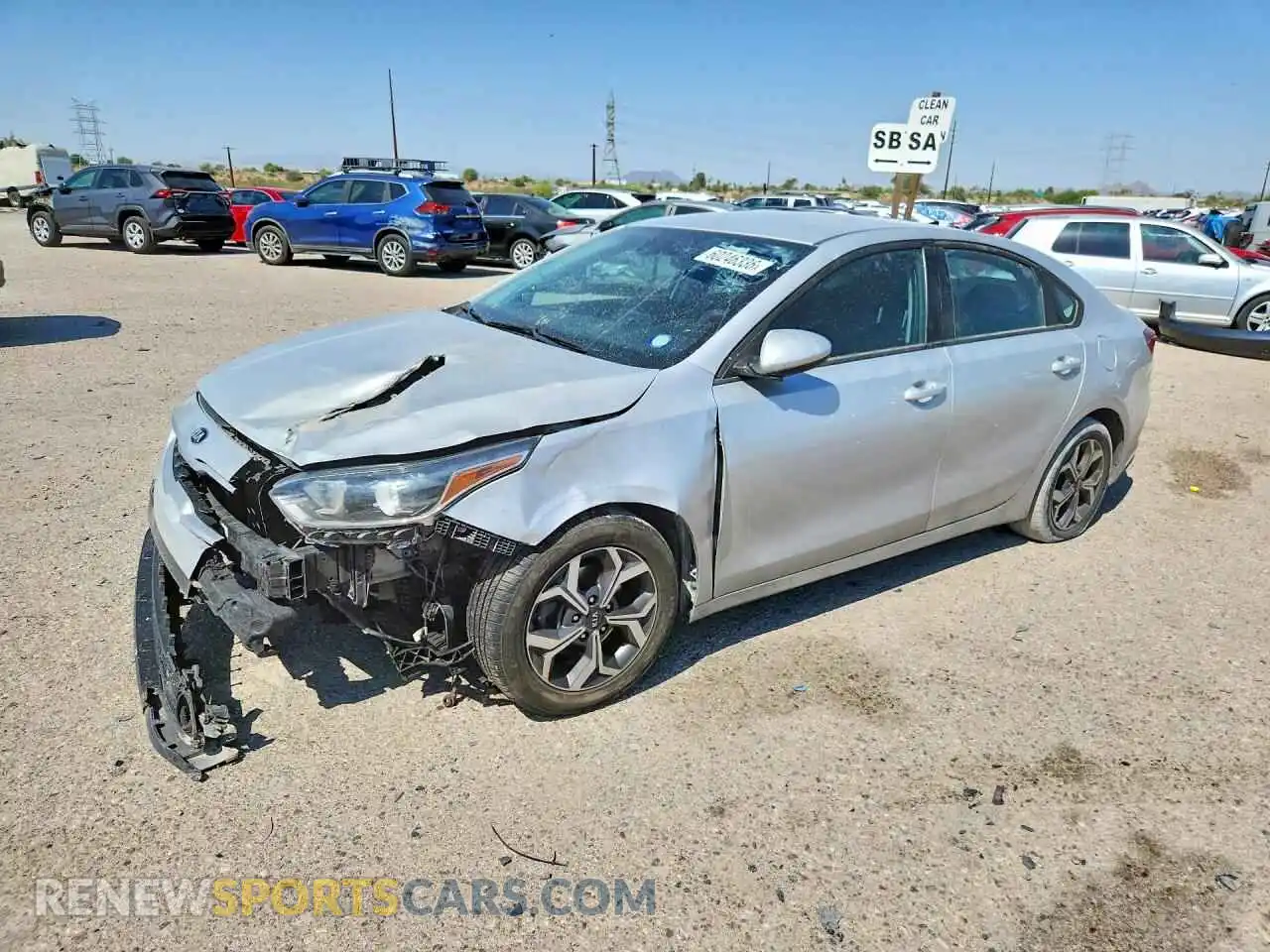 1 Photograph of a damaged car 3KPF24AD2ME346707 KIA FORTE 2021