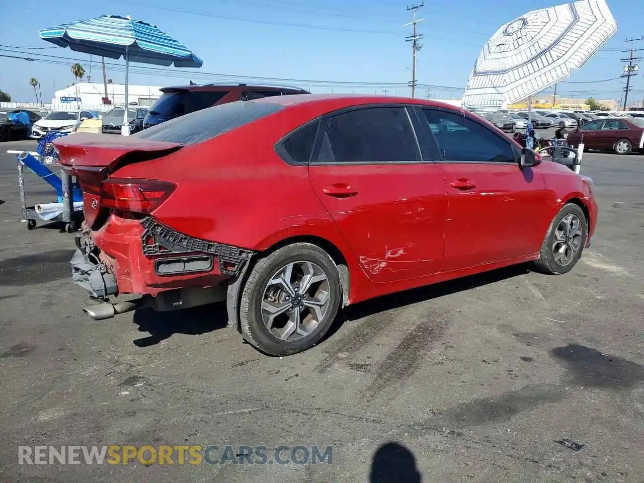 3 Photograph of a damaged car 3KPF24AD3ME266235 KIA FORTE 2021