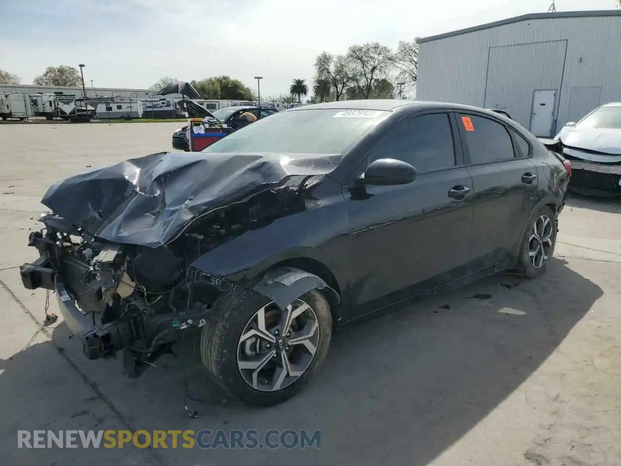 1 Photograph of a damaged car 3KPF24AD3ME284122 KIA FORTE 2021