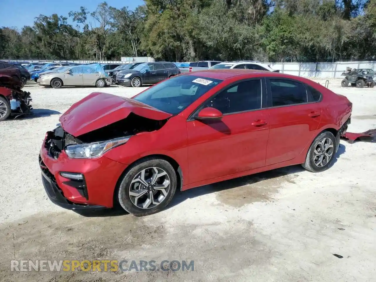 1 Photograph of a damaged car 3KPF24AD3ME337546 KIA FORTE 2021