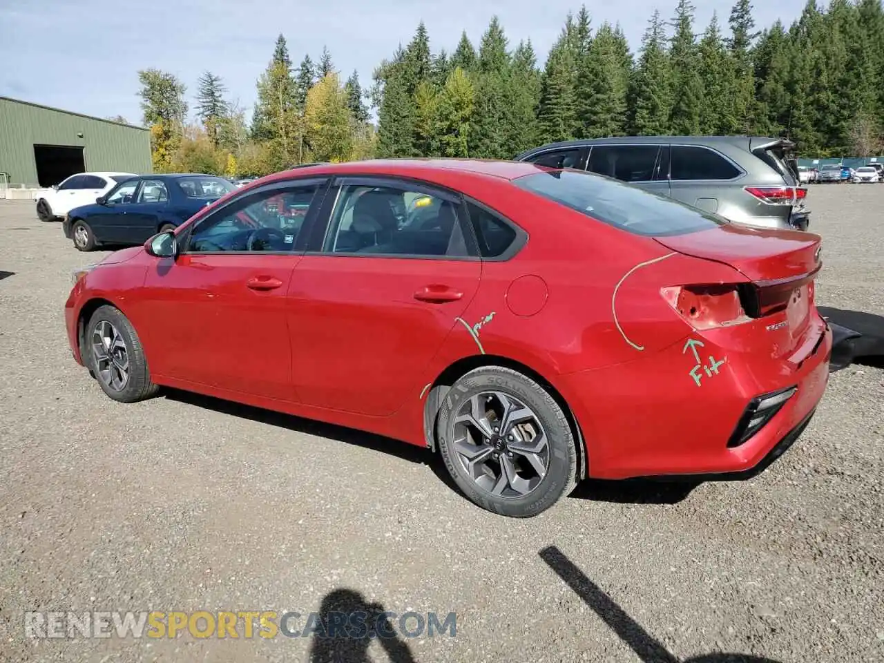 2 Photograph of a damaged car 3KPF24AD3ME342231 KIA FORTE 2021