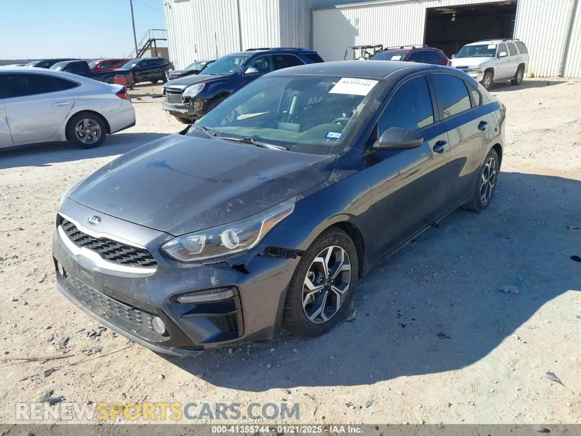 2 fotografías del automóvil dañado 3KPF24AD4ME270875 KIA FORTE 2021