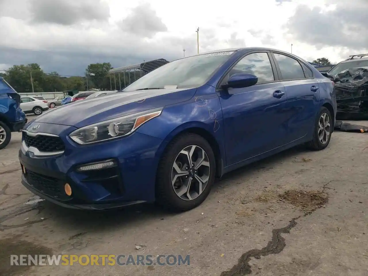 1 Photograph of a damaged car 3KPF24AD4ME291564 KIA FORTE 2021
