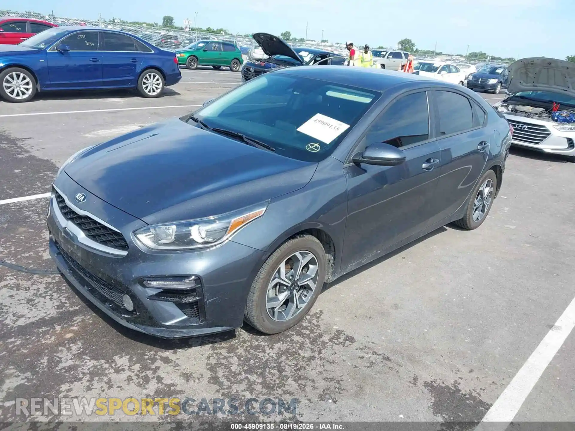 2 fotografías del automóvil dañado 3KPF24AD4ME331271 KIA FORTE 2021