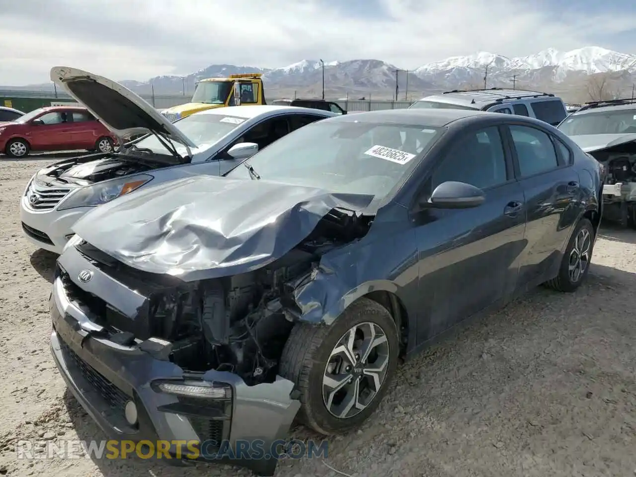 1 Photograph of a damaged car 3KPF24AD4ME335577 KIA FORTE 2021
