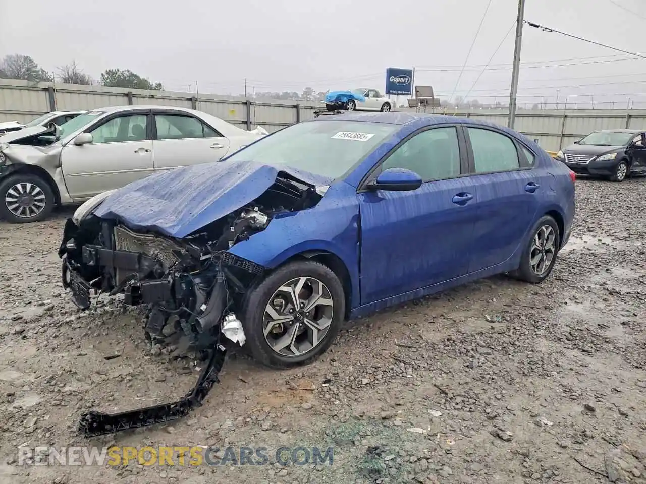 1 Photograph of a damaged car 3KPF24AD4ME360494 KIA FORTE 2021