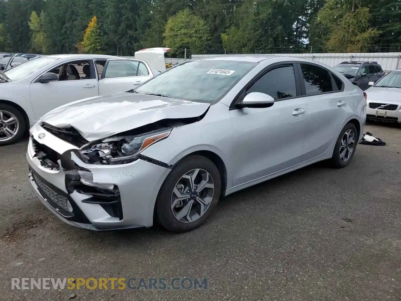 1 Photograph of a damaged car 3KPF24AD4ME362410 KIA FORTE 2021