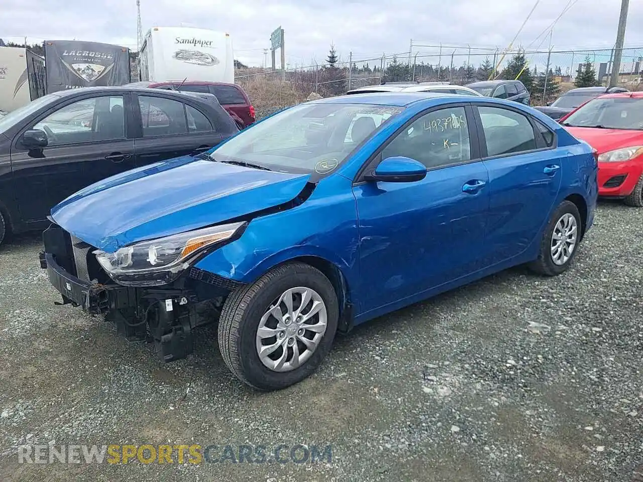 1 Photograph of a damaged car 3KPF24AD4ME399411 KIA FORTE 2021