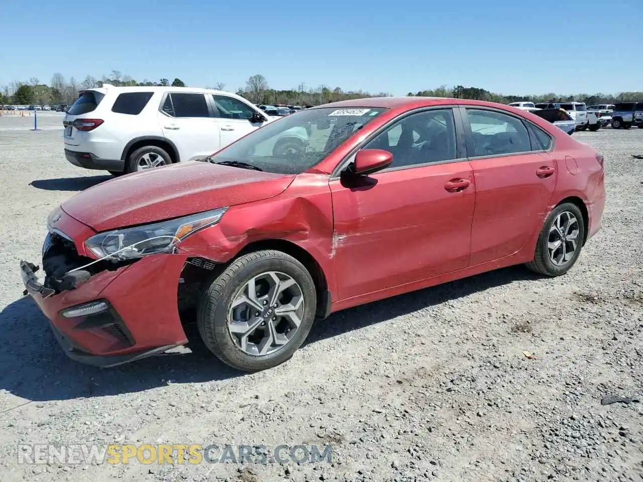 1 Photograph of a damaged car 3KPF24AD5ME265443 KIA FORTE 2021