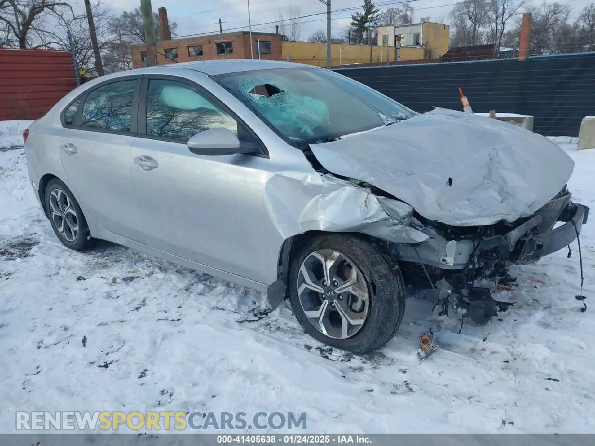 1 Photograph of a damaged car 3KPF24AD5ME270044 KIA FORTE 2021
