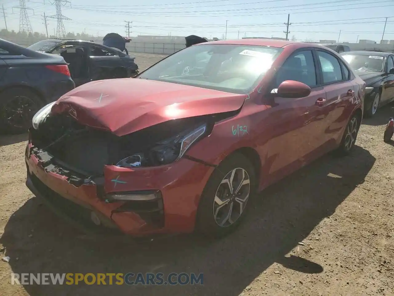 1 Photograph of a damaged car 3KPF24AD5ME276801 KIA FORTE 2021