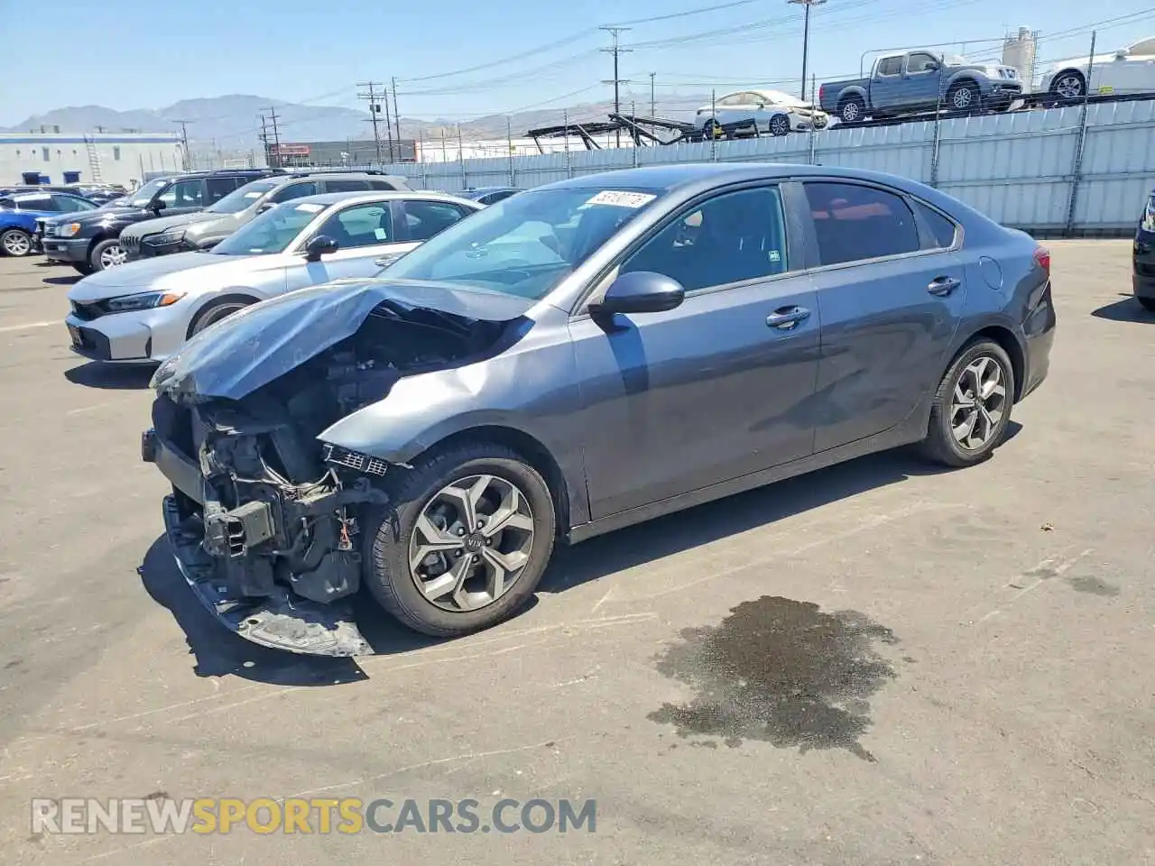 1 Photograph of a damaged car 3KPF24AD5ME292299 KIA FORTE 2021
