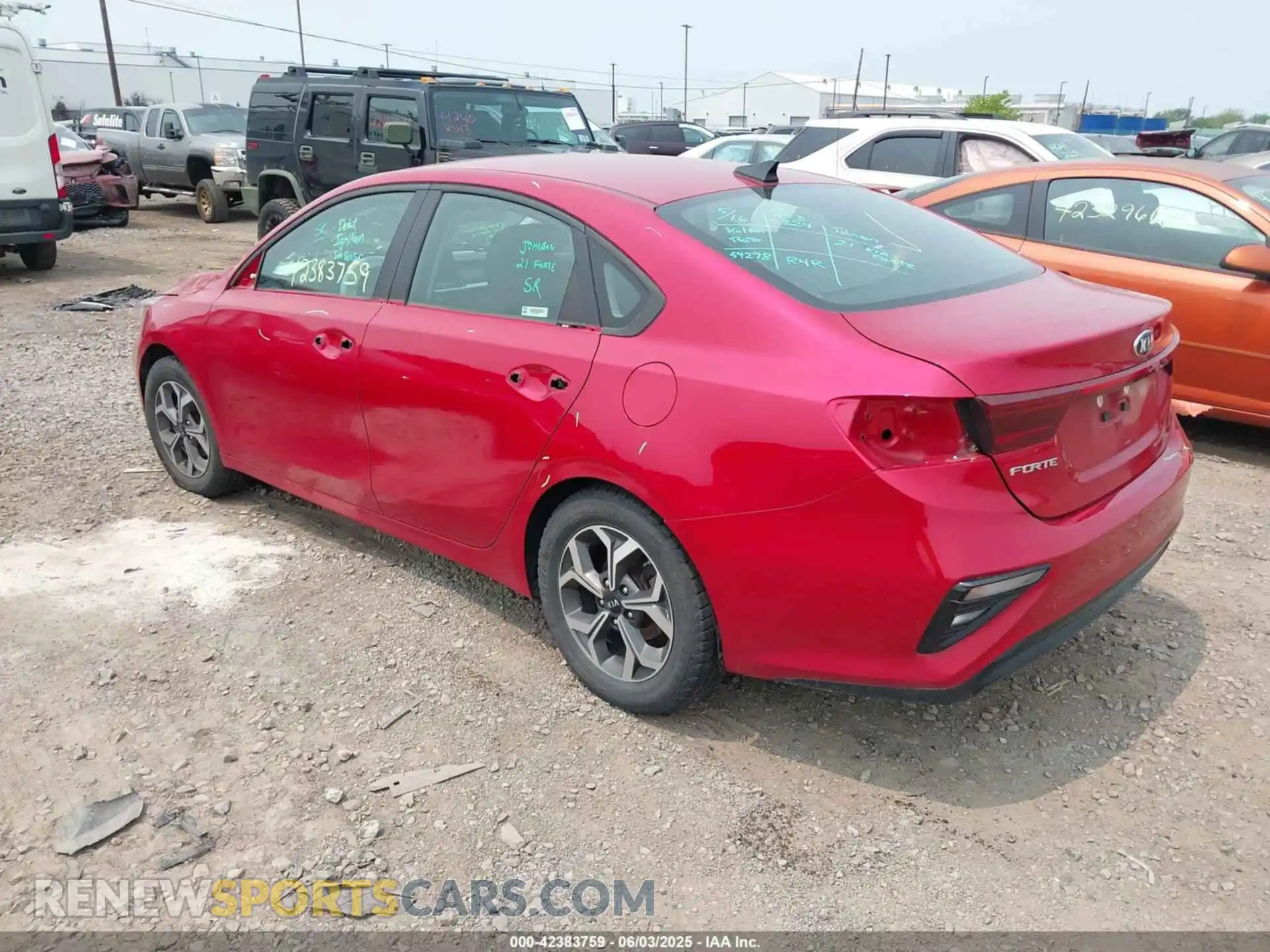 3 Photograph of a damaged car 3KPF24AD5ME303978 KIA FORTE 2021