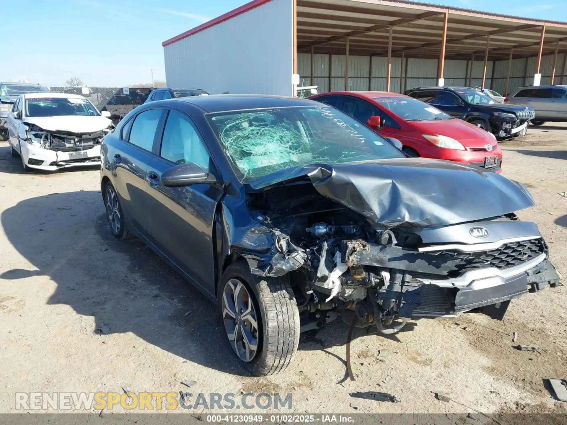1 Photograph of a damaged car 3KPF24AD5ME334745 KIA FORTE 2021