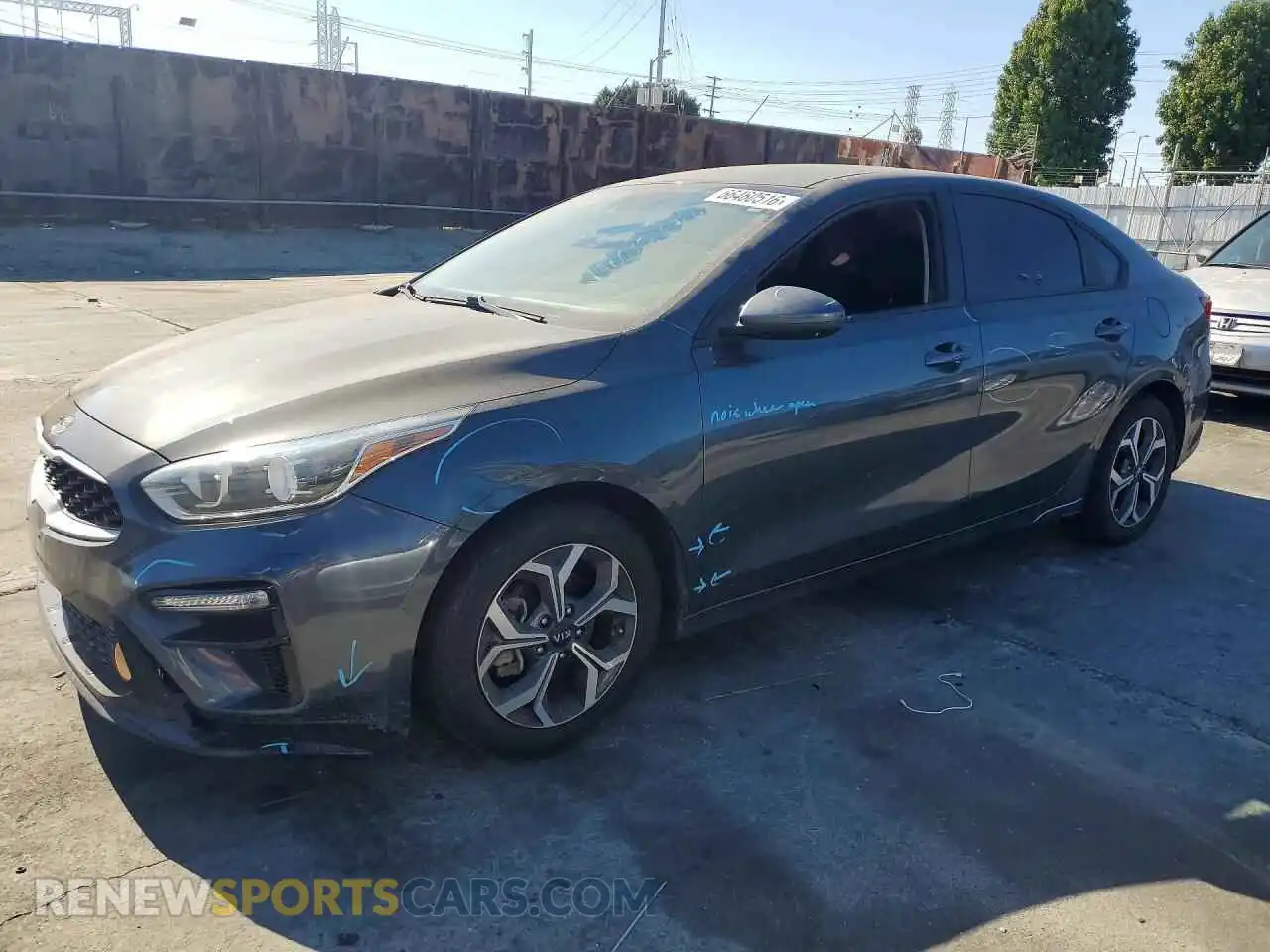 1 Photograph of a damaged car 3KPF24AD5ME346829 KIA FORTE 2021
