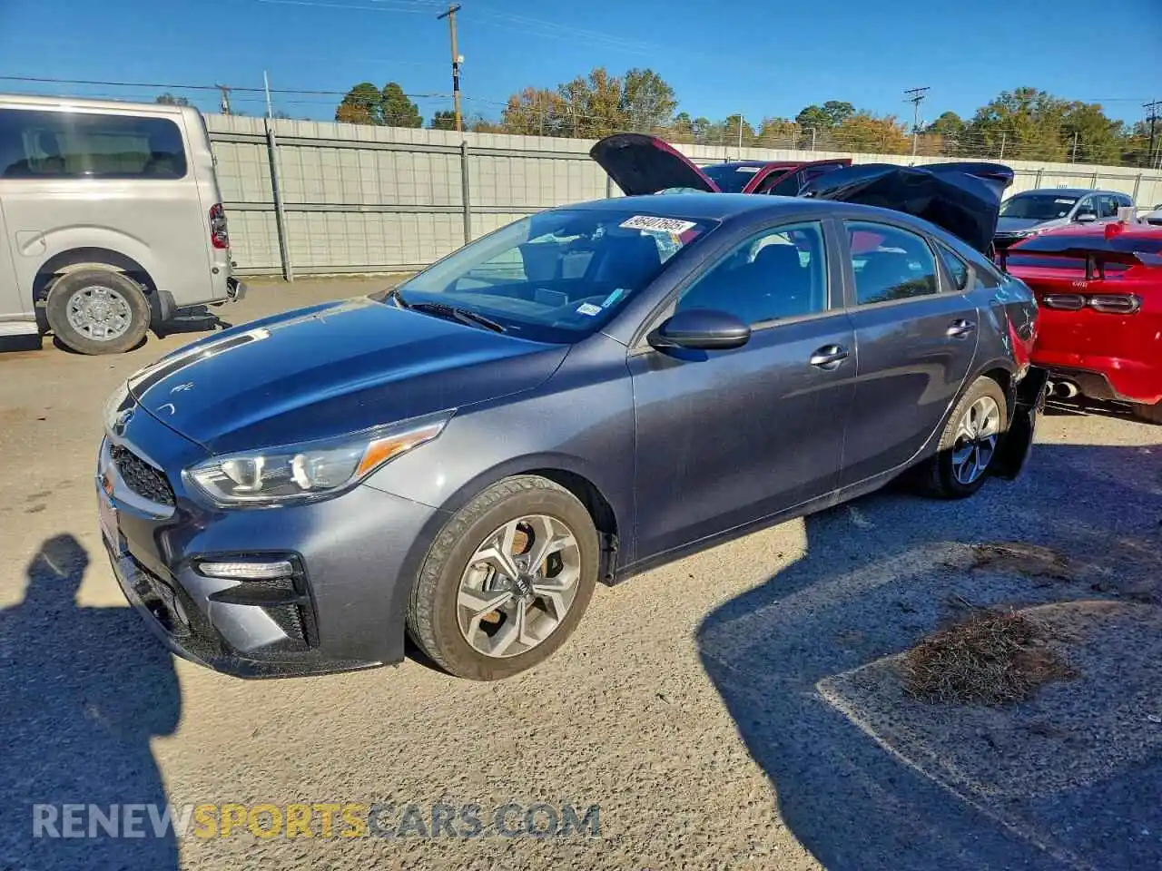 1 Photograph of a damaged car 3KPF24AD5ME362609 KIA FORTE 2021