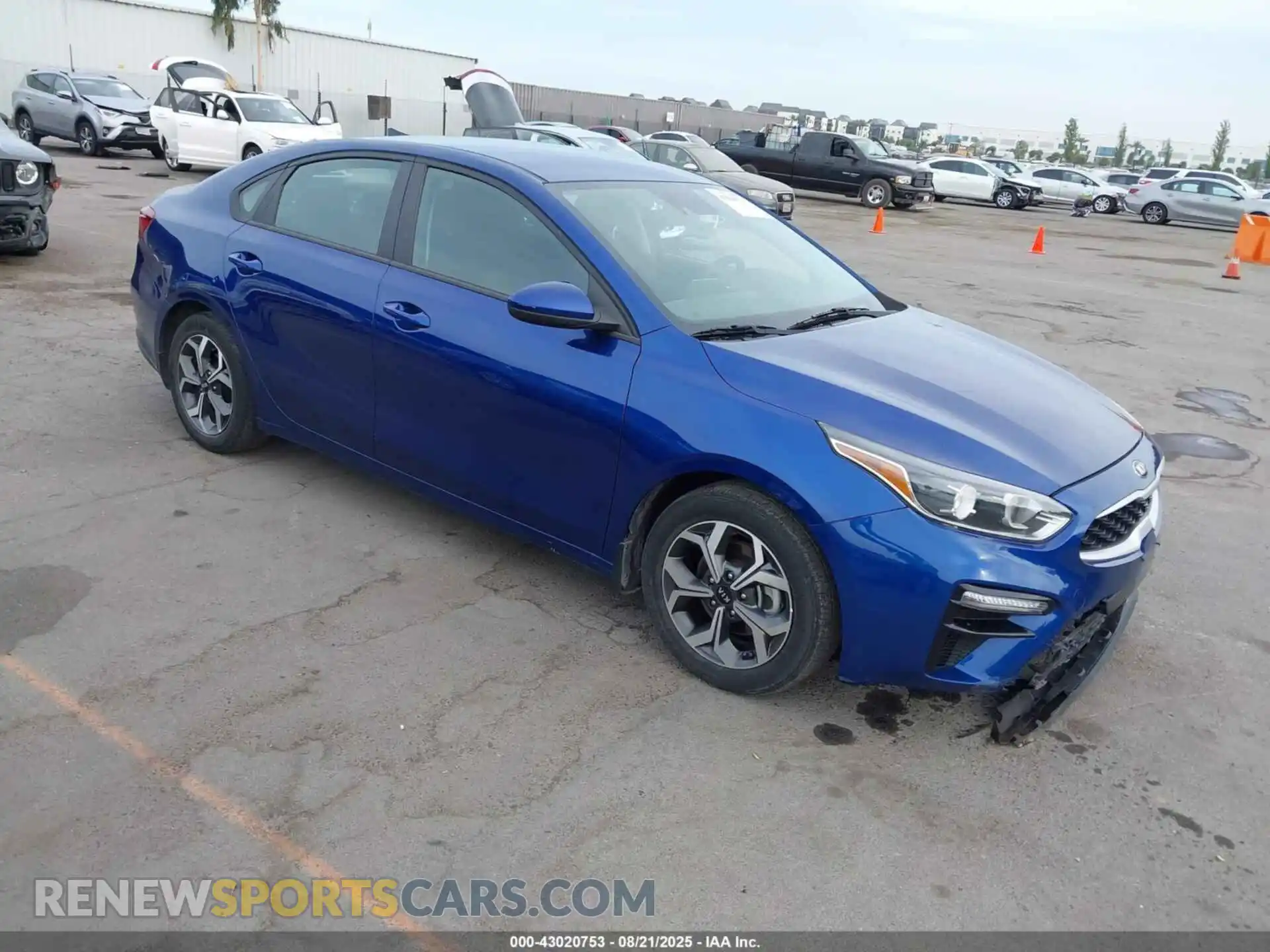1 Photograph of a damaged car 3KPF24AD5ME386196 KIA FORTE 2021