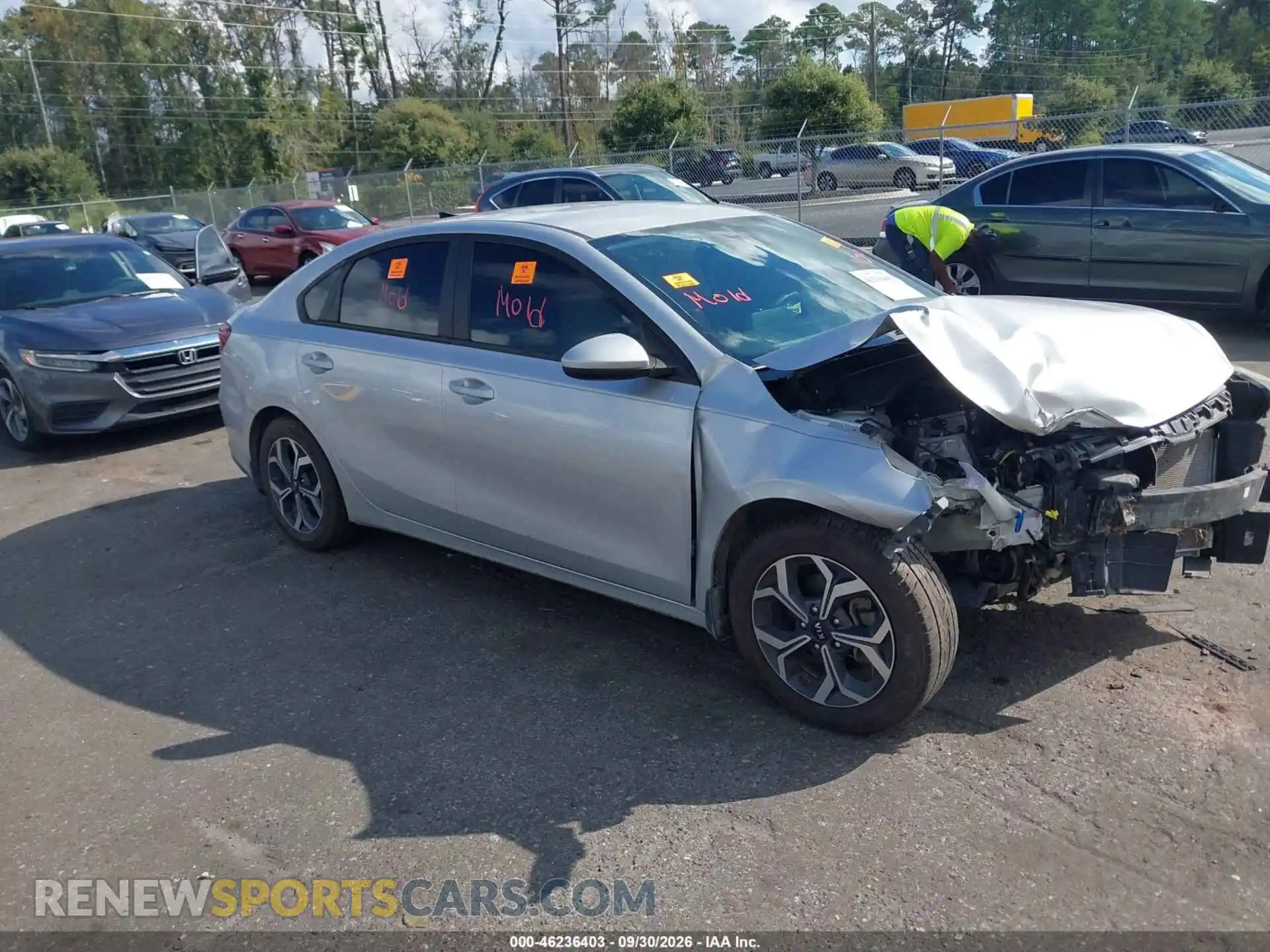 1 Photograph of a damaged car 3KPF24AD6ME265578 KIA FORTE 2021