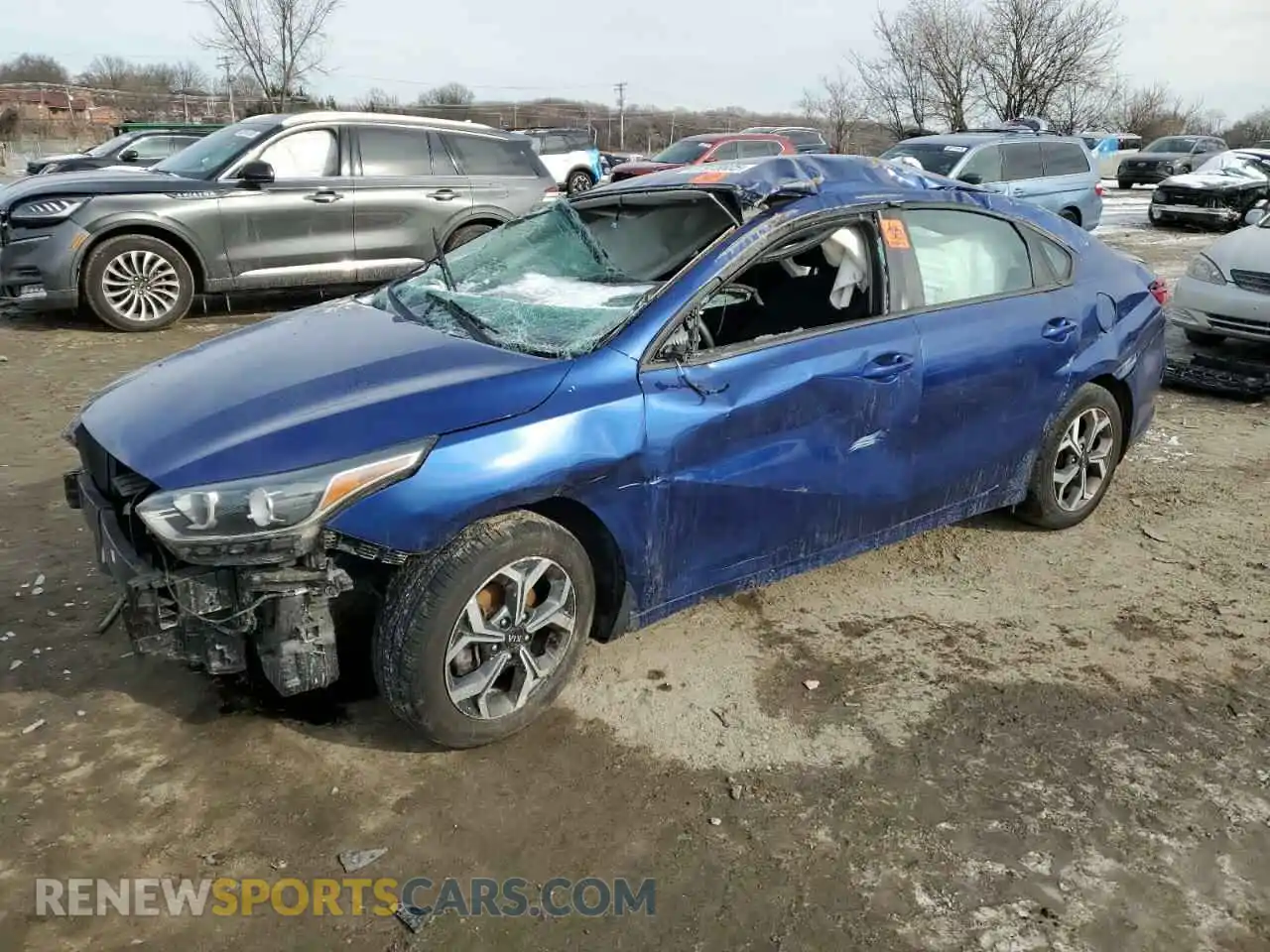 1 Photograph of a damaged car 3KPF24AD6ME267881 KIA FORTE 2021