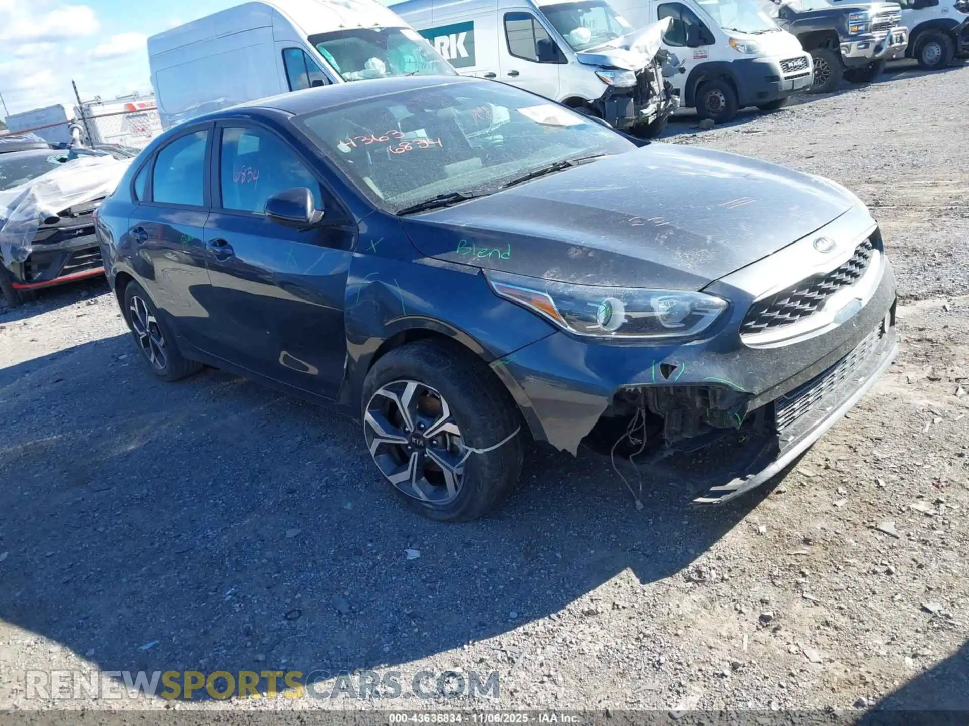 1 Photograph of a damaged car 3KPF24AD6ME305495 KIA FORTE 2021