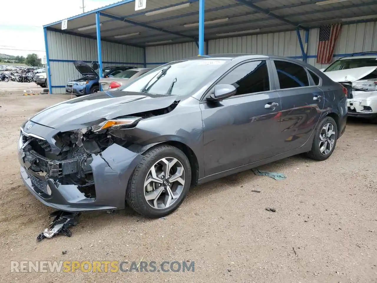 1 Photograph of a damaged car 3KPF24AD6ME326668 KIA FORTE 2021