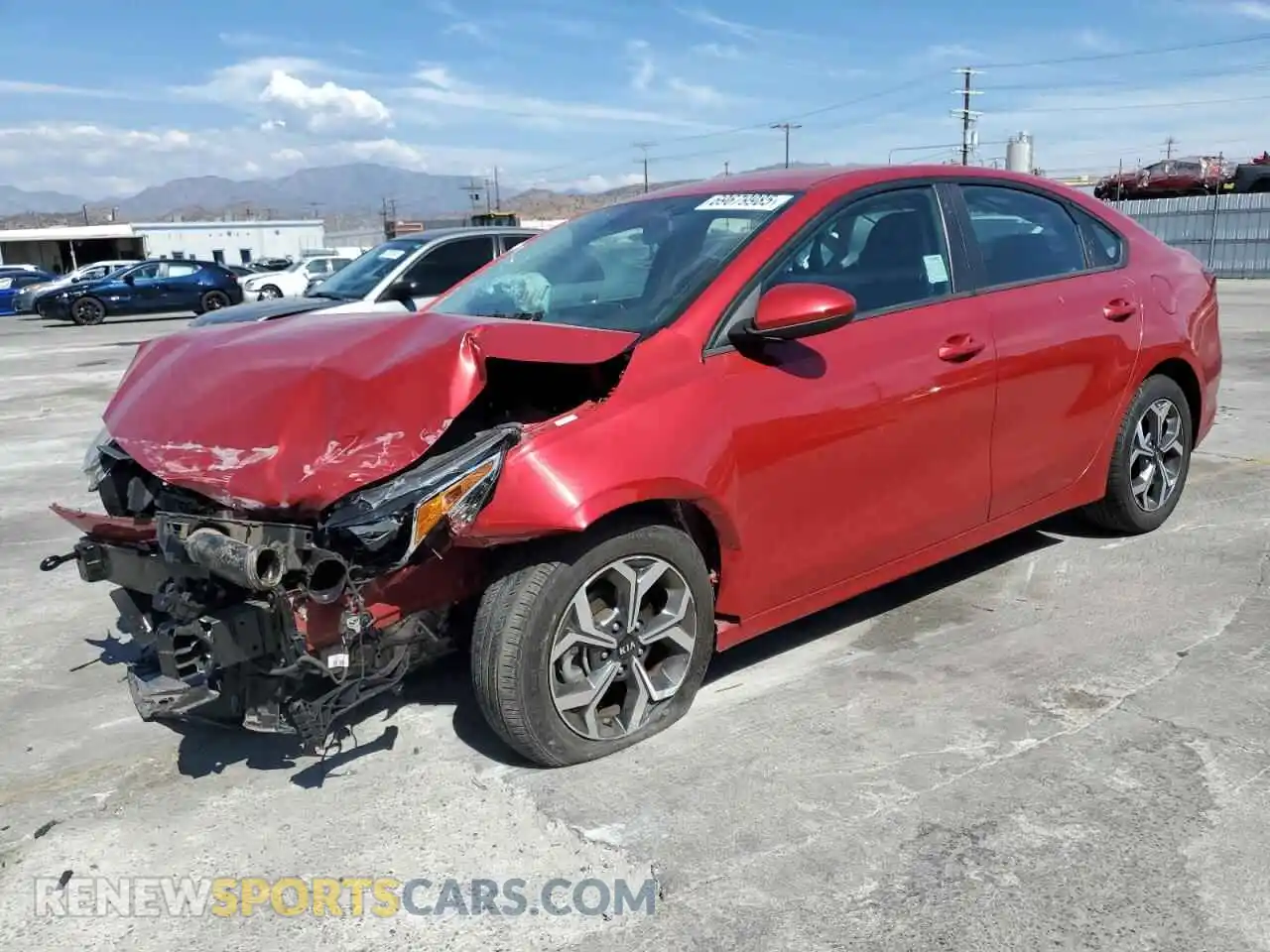 1 Photograph of a damaged car 3KPF24AD6ME381525 KIA FORTE 2021