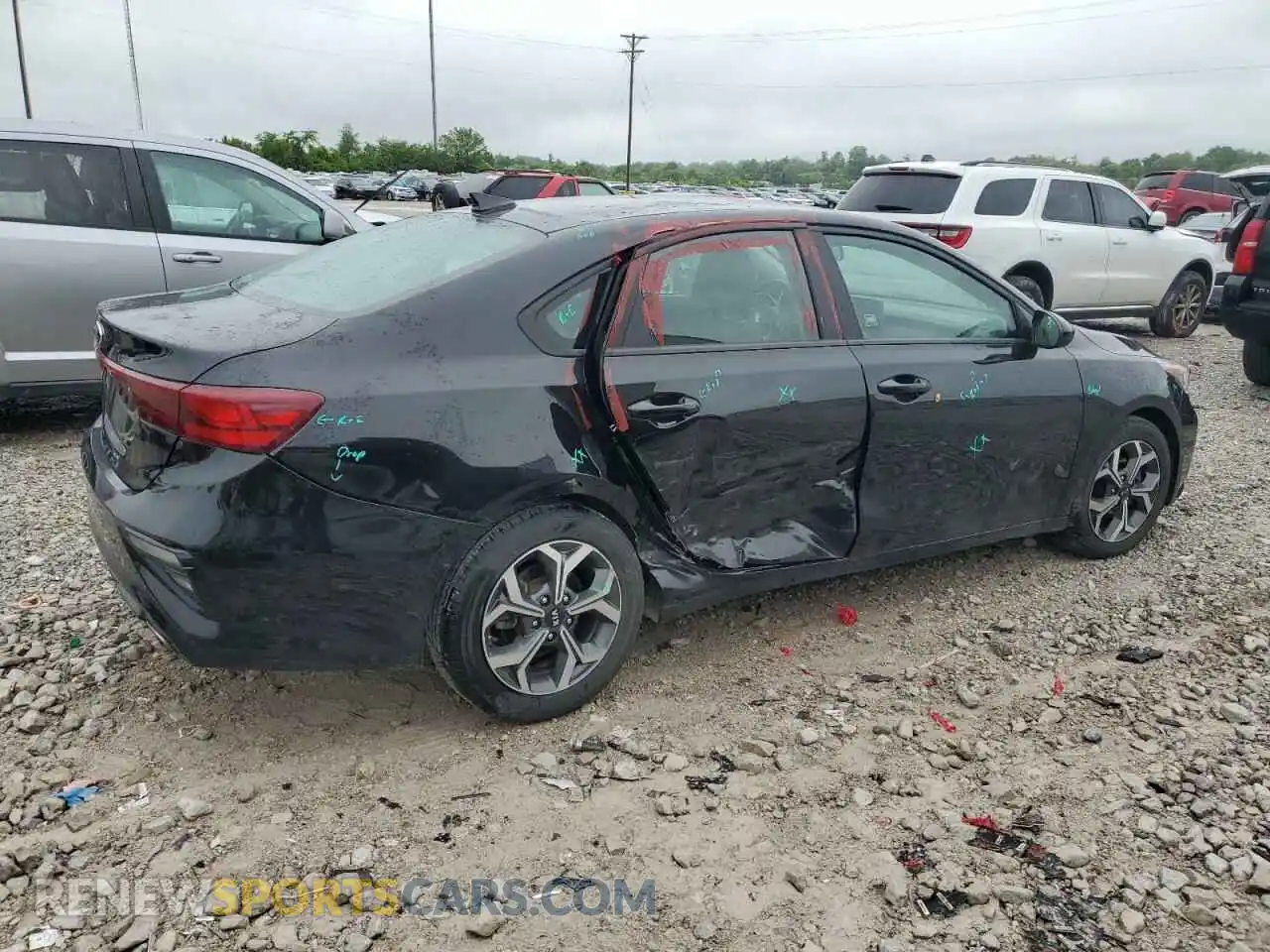 3 Photograph of a damaged car 3KPF24AD6ME384764 KIA FORTE 2021