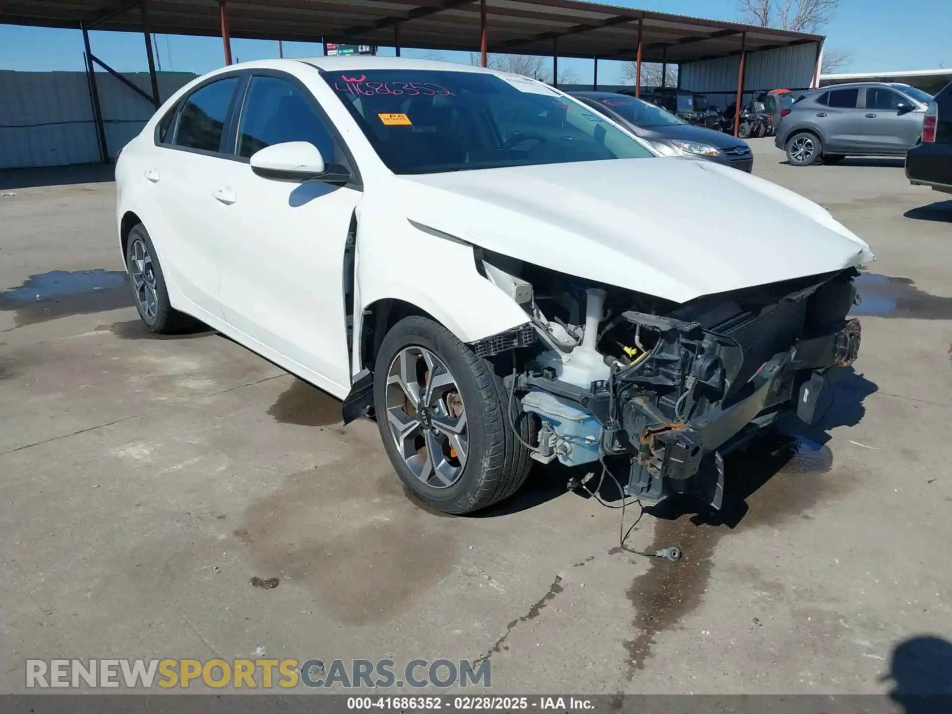1 Photograph of a damaged car 3KPF24AD7ME267985 KIA FORTE 2021
